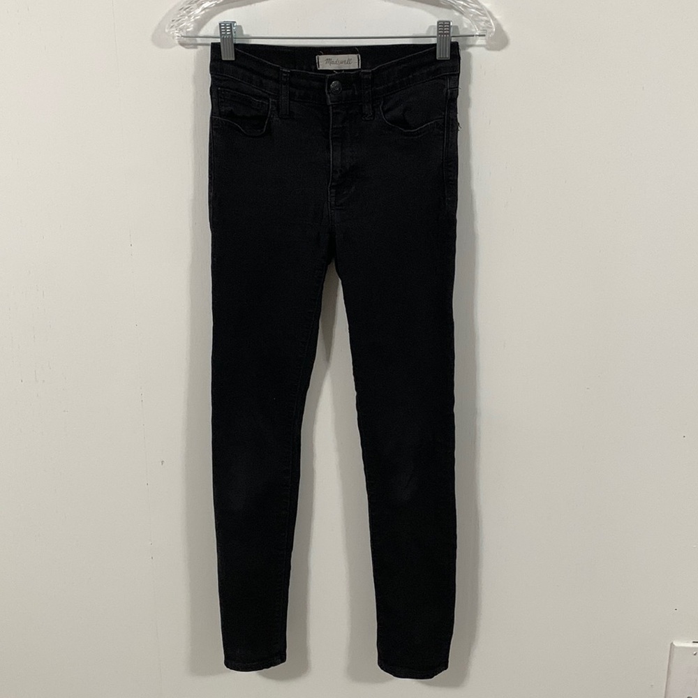Madewell Roadtripper Skinny Black jeans Waist 24” good condition
